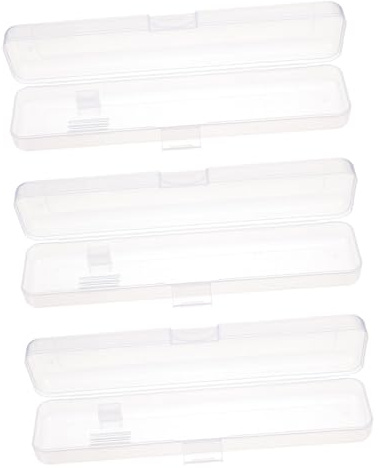 TOYZFRIENDY 3 pezzi Astuccio Porta Spazzolino e Dentifricio Trasparente Compatto Custodia Rigida Portatile con Chiusura Sicura e Resistente per Viaggi e Casa