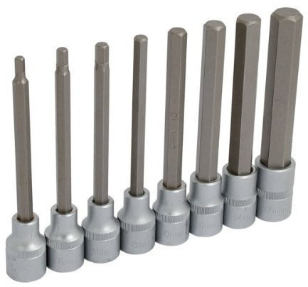 8 Piece Long HEX BIT Socket Set