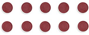 Bi-Office IM130509 30 mm Round Magnet - Red (Pack of 10)