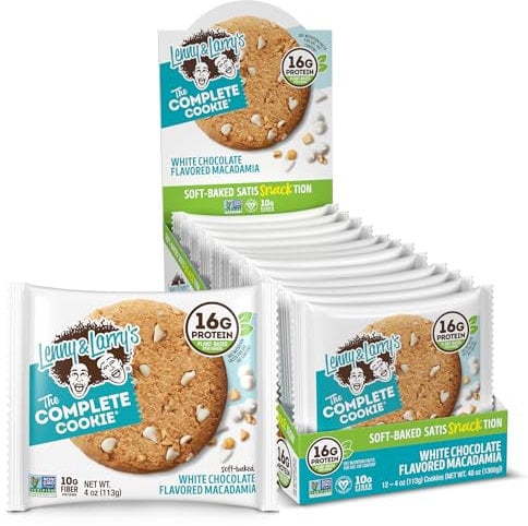 Lenny and Larry's Complete 12 Cookies, White Chocolate Macadamia