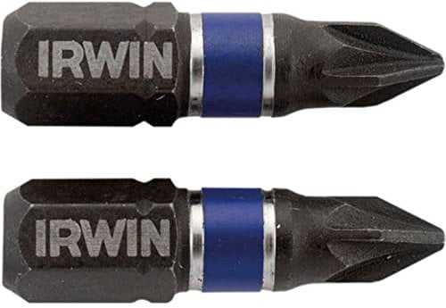 IRWIN 1923352 25 mm, PZ1 Impact, 2 Stück
