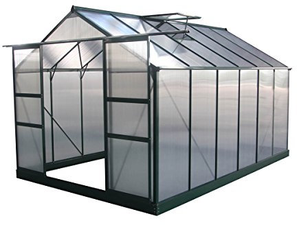 Serre Jardin Polycarbonate Dahlia, 9.24m², Vert Sapin