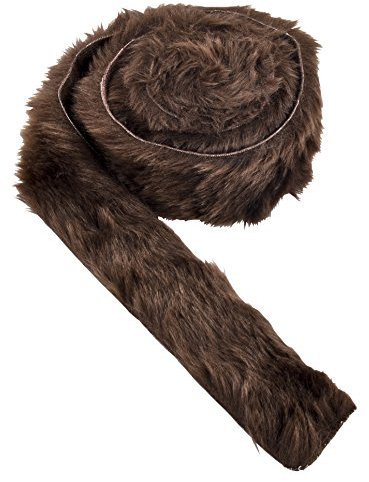 Dadeldo Living & Lifestyle Fellband Tischband Kunstfell Xmas Weihnachten Dekoband Dekoration (Braun)