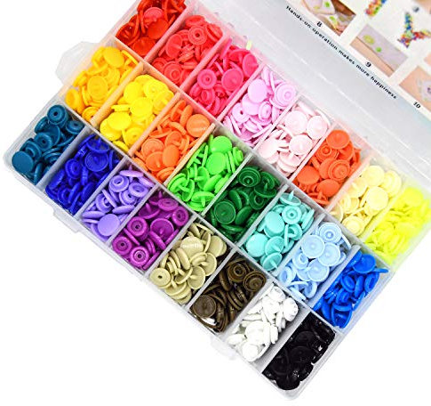 Lynda 360 Sets 24 Farben T5 Kunststoff Snap snaps 24