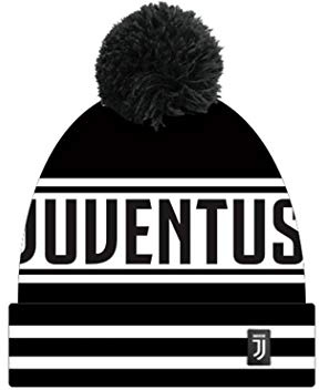 Enzo Castellano FC Juventus Cap Pon Pon Jacquard, Herren, Schwarz , Einheitsgröße