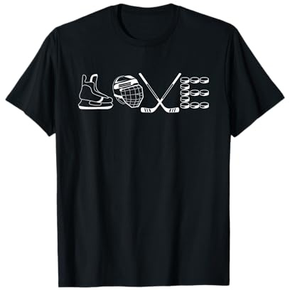 Eishockey Love Eisstadion Herz T-Shirt