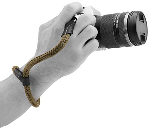 MegaGear Dragonne Coton Sécurisée Appareil Photo Réflex/Hybride Compatible avec Canon Nikon Sony Fujifilm Olympus Panasonic Leica