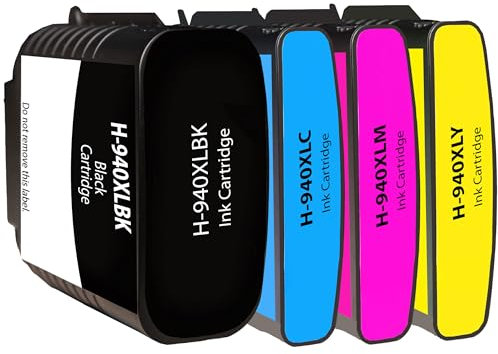 Supply Guy 4 Druckerpatronen kompatibel mit HP 940XL passend für HP Officejet Pro 8000 8500 8500A A909A A910A