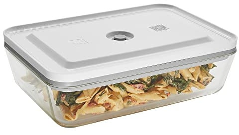 ZWILLING Fresh & Save Large Vacuum Sealer Container, Casserole Dish with Lid, Brownie Pan, Lasagna Pan, Pizza Pan, 11.5 x 7.9 x 3.2-inch, Clear, One Size