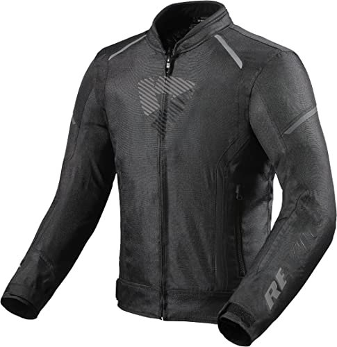 Revit Sprint H20 Motorrad Textiljacke (Black/Dark Grey,L)