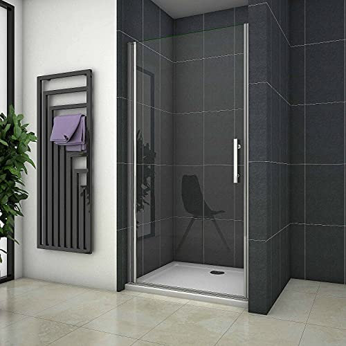 Acezanble 100cm Duschtür Nischentür Pendeltür Duschkabine Schwingtür Duschabtrennung Dusche H195cm