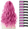10 Piezas Peine de Tiza para el Pelo para Niñas y Niños, de Color Brillante Temporal para Regalos de Edad 5+ Lavable Tinte para el Pelo para Cumpleaños Cosplay Fiesta(Rosado)