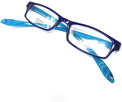 VENICE EYEWEAR OCCHIALI Lesebrille, die um den Hals HÄNGT und NICHT FALLEN - Sehr nützlich - Leicht UNISEX (Blau, +2.50)