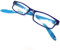 VENICE EYEWEAR OCCHIALI Lesebrille, die um den Hals HÄNGT und NICHT FALLEN - Sehr nützlich - Leicht UNISEX (Blau, +2.50)