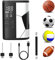 Woowind P101 Ballpumpe Elektrisch mit 12 PSI, 4000mAh Power Bank, LED Licht, Auto-Stop, Compact. Ideal für Fußball, Basketball, Volleyball, inklusive Ballpumpe Nadeln