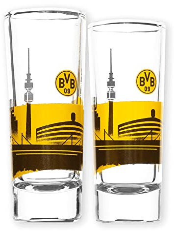 Borussia Dortmund BVB Schnapsglas Skyline (2 Stück)