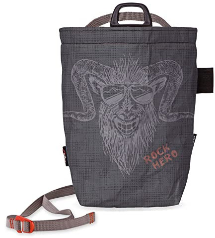 Chillaz Rock Hero Chalkbag Schwarz - Wettkampftauglicher Cooler Chalkbag, Größe One Size - Farbe Black