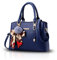ADITAM Damen Handtasche Umhängetasche Arbeitstasche Satchel Umhängetasche für Damen Ornament Bowknot Soft PU Blau Double The Comfort