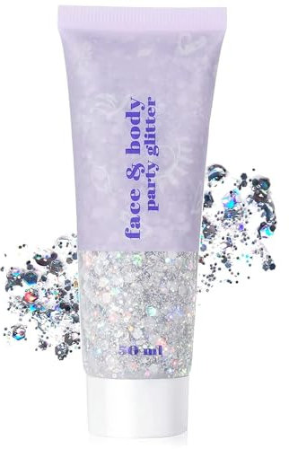 Paillette Maquillage Visage Paillettes Cosmétiques de Maquillage pour le Corps SirèNe Paillettes Convient pour le Corps les Cheveux et les Ongles pour les Festivals et le Maquillage Style2