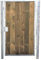 Tor Holztor Gartentor Hoftor Verzinkt mit Pfosten & Holzfüllung S HxB 150x125cm