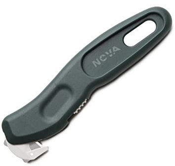 Nova Nex Cutter with Replaceable Head, Ergonomic Box Cutter, Stretch Film Shrink Wrap Cutter