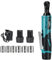 Cordless Ratchet Wrench, 12V Electric Ratchet Set 45N.m, 0-300 RPM,3/8 Ratchet Wrench with 2 * 2.0Ah Batteries,Battery Ratchet Includes 6 Sokets, Impact Drive Ratchet Rattle Nut Gun Tool kit (Blue)
