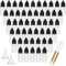 50 Stück Augentropfenflasche Tropfflasche 10ml Squeezable Dropper Bottles Liquid Behälter Dropper Bottle 10ml Flaschen für Liquid with 2Set Aufkleber und 2Stück Trichter und 2Stück Reagenzglas