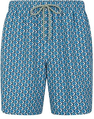 Mountain Warehouse Aruba Printed Mens Swim Shorts - Lightweight Swimming Trunks, Internal Mesh Short Trousers, UV Protect Board Shorts - Spring Summer, Beach, Pool Bright B XS