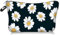 Aucuu Kosmetiktasche Segeltuch, 1 Stück Kleine Kosmetiktasche, Reise Kosmetiktasche, Tragbare Kulturbeutel, Multifunktionale Makeup Tasche mit Reißverschluss, Kosmetikzubehör-Organizer, Mandala-Druck
