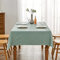 BALCONY & FALCON rechteckige Jacquard-Tischdecken, 120 x 120 cm Leinenoptik Tischtuch in Küchen, Restaurants, Cafés, Gärten, im Freien, Partys, Hochzeiten, Festivals, Hellgrün