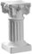 Garneck Säulen Deko Vintage Römische Säule Deko Kerzenhalter Blumensäule Dekosäule Harz Statue Teelichthalter Kerzenständer Weihnachten Miniatur Ornamente Hochzeit Landhaus Dekoration Tischdeko Weiß