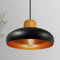 bamyum Androa Hängelampe Esstisch Schwarz Kupferfarbe Metall Ø40 cm 1 flamming, Deckenlampe, Pendelleuchte Esstisch Holz Vintage Deckenleuchte Küchenlampe Hängend Vintage Hängelampe Wohnzimmer Schwarz