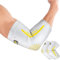 Bracoo Ellenbogenbandage 2 Stück, Ellenbogen Bandage herren damen, Tennisarm Bandage rechts links, Armbandage für Tennis, Golf, Sport, Golferarm, Sehnenentzündung, Schmerzlinderung, EE92, Grau, XL