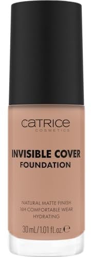 Catrice Invisible Cover Foundation, Nr. 035C, Nude, feuchtigkeitsspendend, langanhaltend, natürlich, für trockene Haut, vegan, ölfrei, ohne Parabene, ohne Mikroplastikpartikel, 1er Pack (30ml)