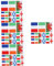 ibasenice 4 Sätze Flaggen Aller Nationen Ammer Wimpel Banner Länderflaggen der Welt Gartenflagge Flags of The World bürodeko Internationale Wimpelketten hängende Landesflagge Polyestertuch