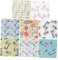 PHENOFICE 8 Stück Blatt bedrucktes Stoffset Patchwork Fat Quarters Stoffbündel Tiere geburtstagsmitgebsl Handgefertigter Cartoon-Tierstoff flickenteppich Stoff Tuch selber Machen Drucktuch