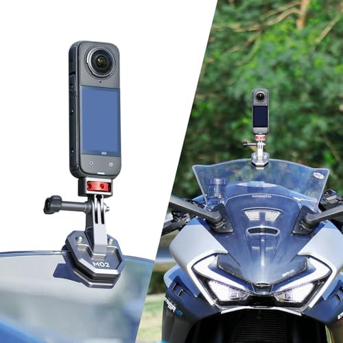 SEASKY M02 Tutti gli accessori in alluminio metallo moto parabrezza Mount per Gopro Hero 13 12 11 10 9 8 7 per DJI Action 5 4 3 2 per insta360 X4 X3 X2 X RS Sport Action Camera
