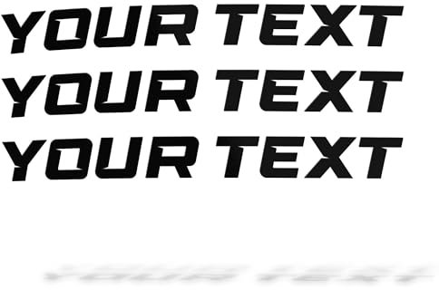 ERREINGE Set di 3 Adesivi PERSONALIZZABILI | Stickers prespaziati | compatibile per parabrezza, cofano auto, lunotto, carena moto, bici, casco, specchietto (15 cm)