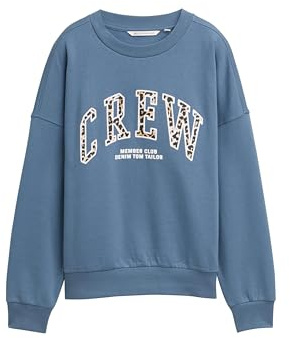 Tom Tailor Cardigan mit Streifenmuster, Green Offwhite Block Stripe, M