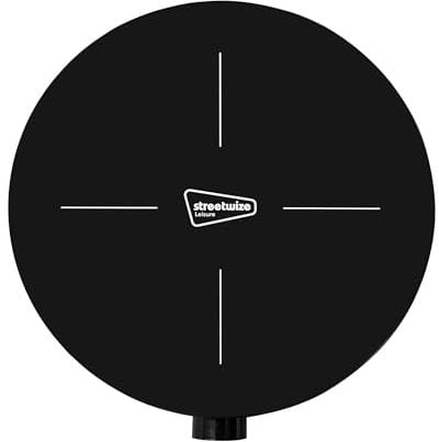 Leisurewize - Single Compact Induction Hob 200–1400W, 9 Temperature Settings 60–240°C, Steel or Cast-Iron Cookware Only, Easy Clean Modern Cooker For Caravans, Motorhomes, Travelling