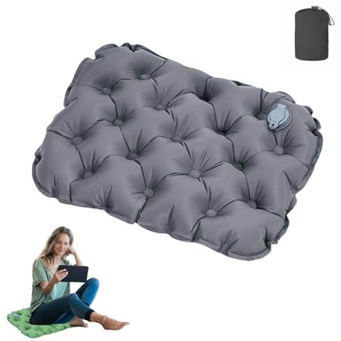 mzvoo Adventure Shop Sitzkissen,Sitzkissen Zum Mitnehmen,Sitzkissen Aufblasbar Outdoor Wasserdicht Luftkissen Sitzkissen Klappbar Für Reisen,ltraleichte & Kompakte Sitzkissen Aufblasbares Camping-C