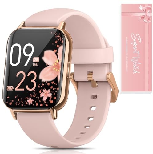 SWGOTA 2026 Smartwatch Damen mit Telefonfunktion, 1.83 HD Armbanduhr Herzfrequenz Schlafmonitor Menstruationszyklus SpO2, IP68 Smart Watch 113+ Sportmodi Schrittzähler für iOS Android Rosa, Geschenk