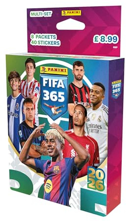 Panini FIFA 365 2026 Aufkleber Blister 8 Stück
