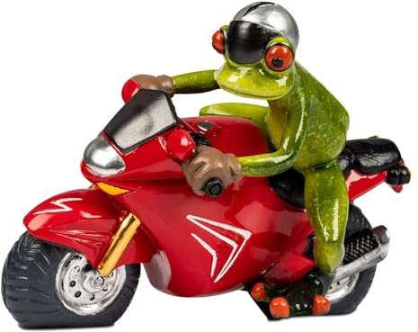 formano Dekofigur Frosch Motorrad