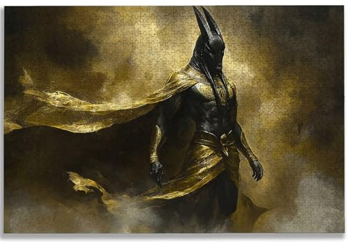 Puzzle 3000 Teile Cool, Puzzle 3000 Teile Erwachsene, Holzpuzzle Erwachsene mit Exquisiter Verpackungsbox, Klassische Puzzles Anubis für Die Ganze Familie, Groß Puzzles für Geschenke, Dekor, -3307