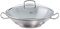 Fissler - Profi collection, Wok (5,3 litros, 35 cm) de acero inoxidable, con tapadera de vidrio, apta para cocinas de inducción, gas, vitrocerámica y eléctricas
