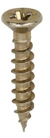 TIMCO PZ1 ZYP Classic Hinge Screws - 3.0 x 16 - Gold - Box of 200