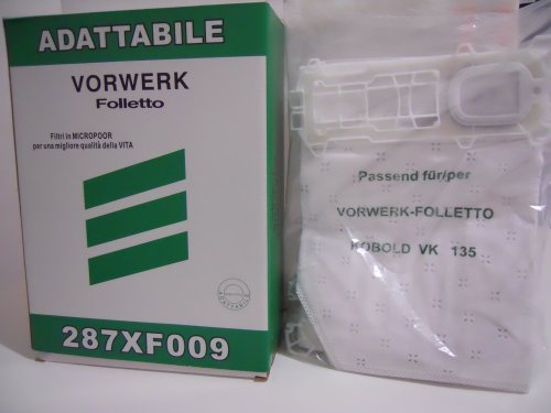 CF 6 Vorwerk Kobold Bags Adaptable for VK 135 136