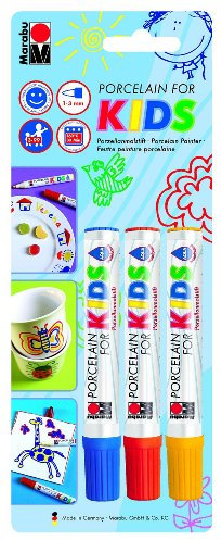 Marabu 012500080 - Porcelain for Kids 3 x 1-3 mm, sortierung