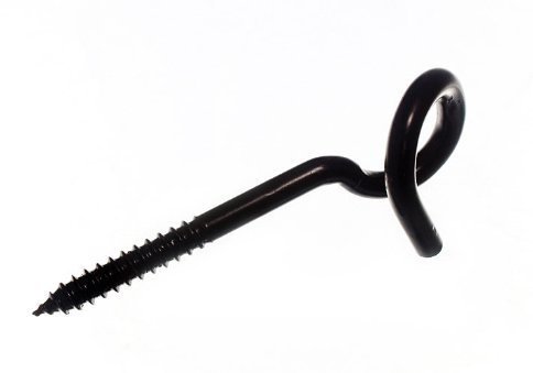 DIRECT HARDWARE Queue de cochon swing Hammock visser Crochet 130mm L Noir Acier zingué